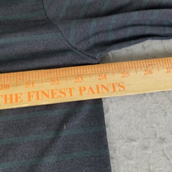 Greg Norman Pullover Shirt Mens Large Gray Stripe PlayDry Golf Performance Shark - Picture 8 of 13